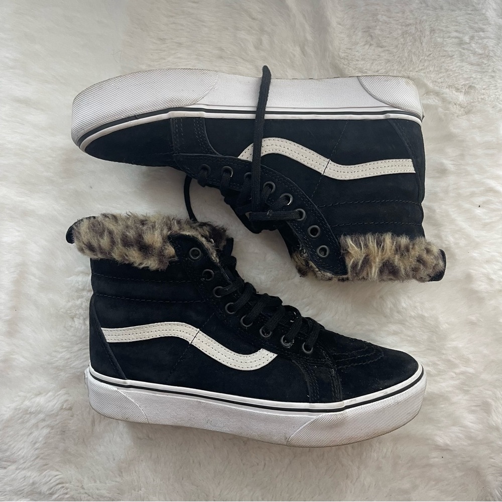 Vans SK8-Hi All Weather Lined MTE Old Skool Leopard Fur Scotchguard Platform